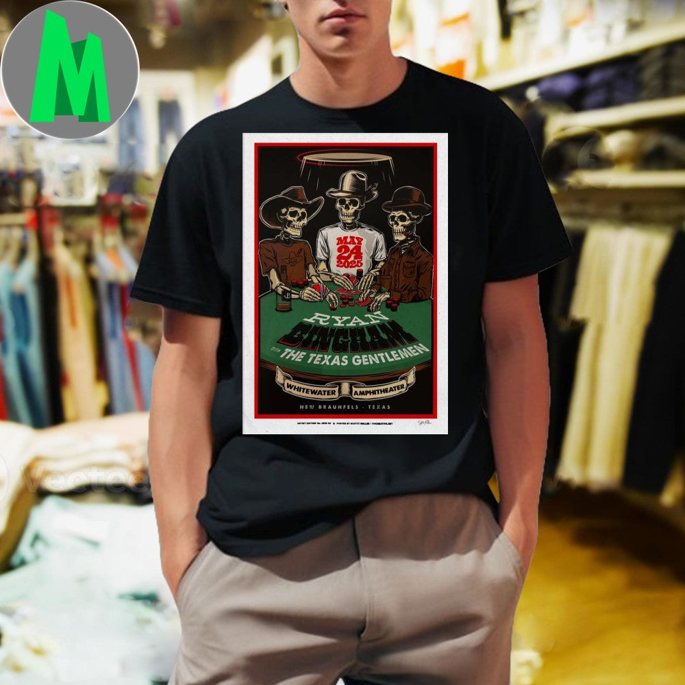 Poster Ryan Bingham The Texas Gentlemen Live New - Adult & Kids T-Shirts, Sweatshirts & Hoodies apparel design preview 1