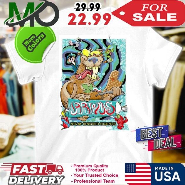 Primus May 15 2025 The Mann Center Philadelphia Pa - Adult & Kids T-Shirts, Sweatshirts & Hoodies apparel design preview 1