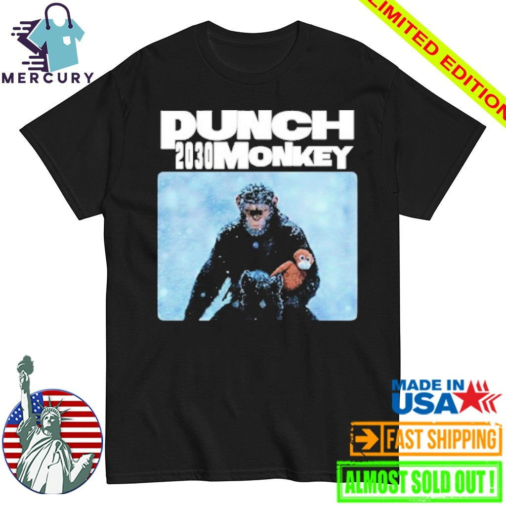 Punch The Monkey 2030 - Adult & Kids T-Shirts, Sweatshirts & Hoodies apparel design preview 1