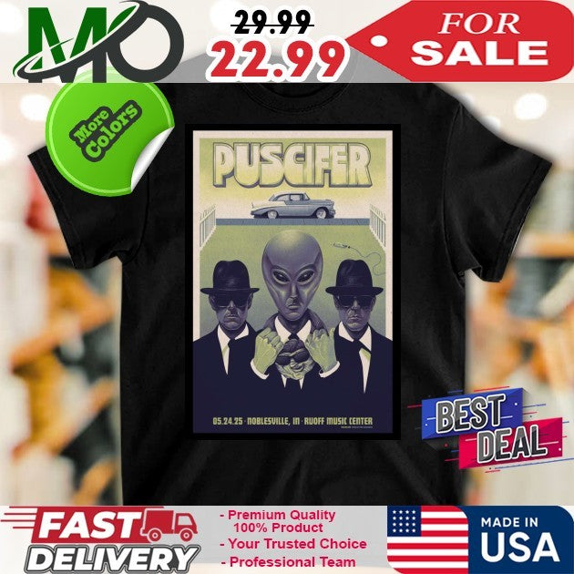 Puscifer 05.24.2025 Noblesville IN Ruoff Music Center - Adult & Kids T-Shirts, Sweatshirts & Hoodies apparel design preview 1