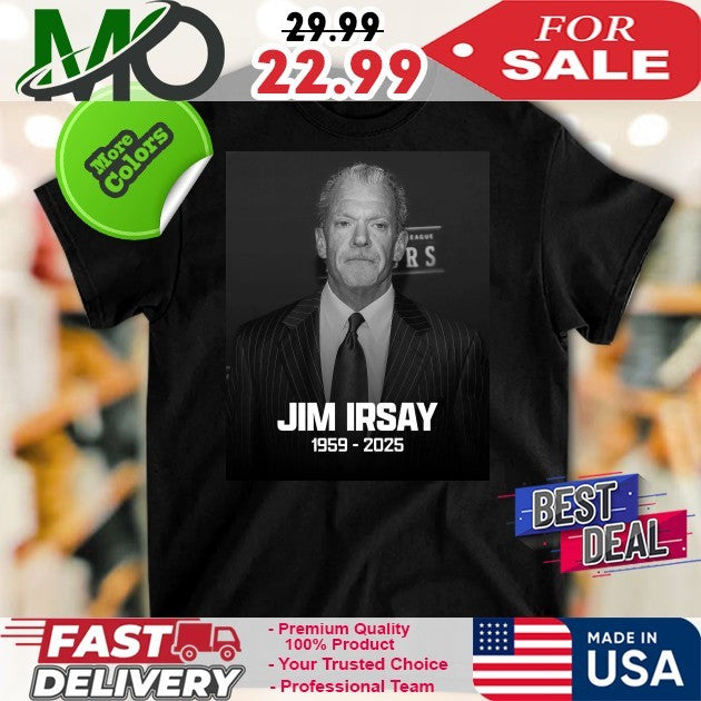 RIP Colts Owner Jim Irsay 1959-2025 - Adult & Kids T-Shirts, Sweatshirts & Hoodies apparel design preview 1