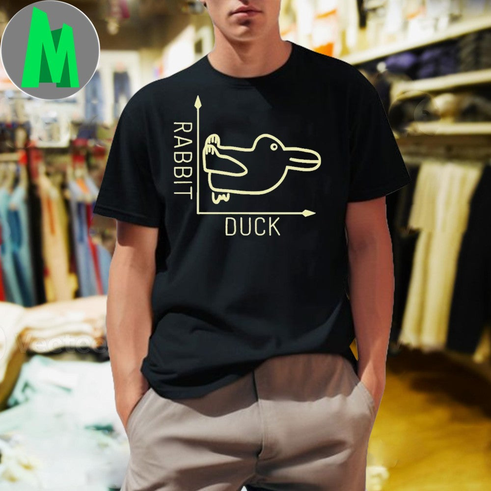 Rabbit or Duck - Adult & Kids T-Shirts, Sweatshirts & Hoodies apparel design preview 1