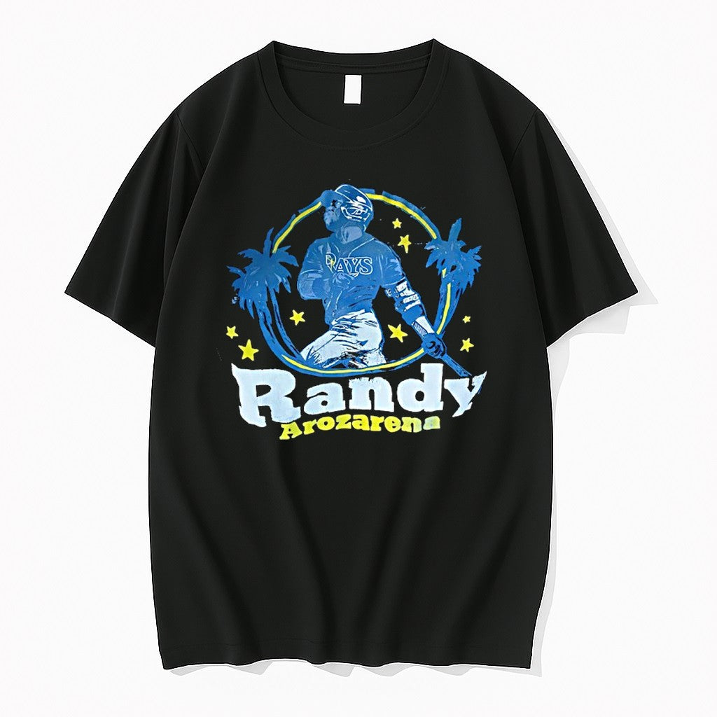 Official Randy Arozarena Rays Baseball Vintage - Adult & Kids T-Shirts, Sweatshirts & Hoodies apparel design preview 1