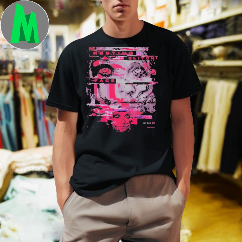 Resting Glitch Face Megan 2.0 Sci-Fi Horror Graphic - Adult & Kids T-Shirts, Sweatshirts & Hoodies apparel design preview 1