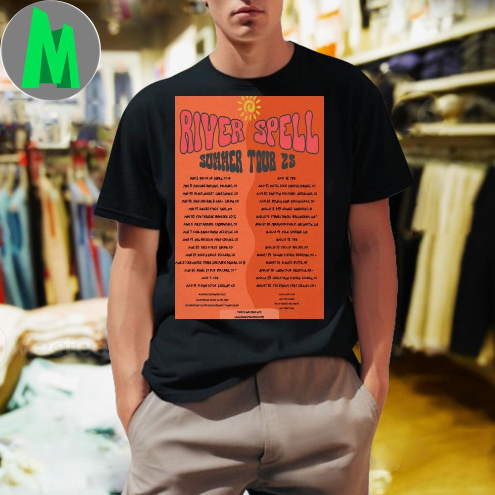 River Spell Summer Tour 2025 Poster - Adult & Kids T-Shirts, Sweatshirts & Hoodies apparel design preview 1