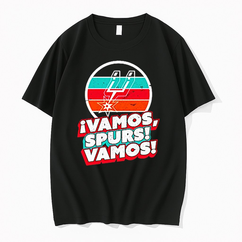 Official San Antonio Spurs Vintage Vamos Jpg - Adult & Kids T-Shirts, Sweatshirts & Hoodies apparel design preview 1