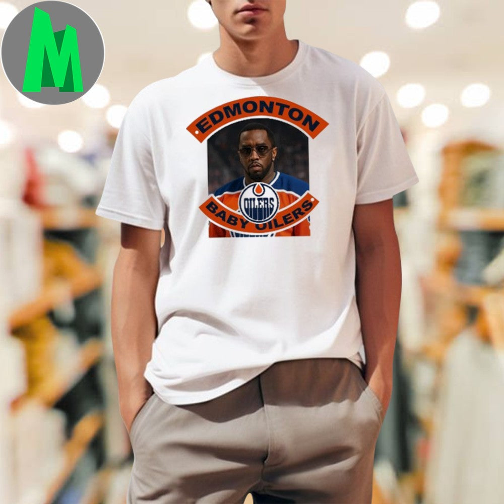 Sean P Diddy Combs Edmonton Baby Oilers Fan Graphic - Adult & Kids T-Shirts, Sweatshirts & Hoodies apparel design preview 1