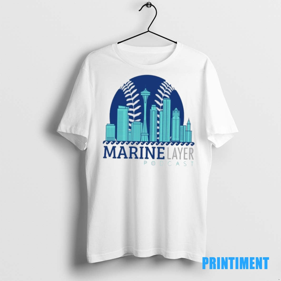 Official Seattle Mariners X Marine Layer Podcast - Adult & Kids T-Shirts, Sweatshirts & Hoodies apparel design preview 1