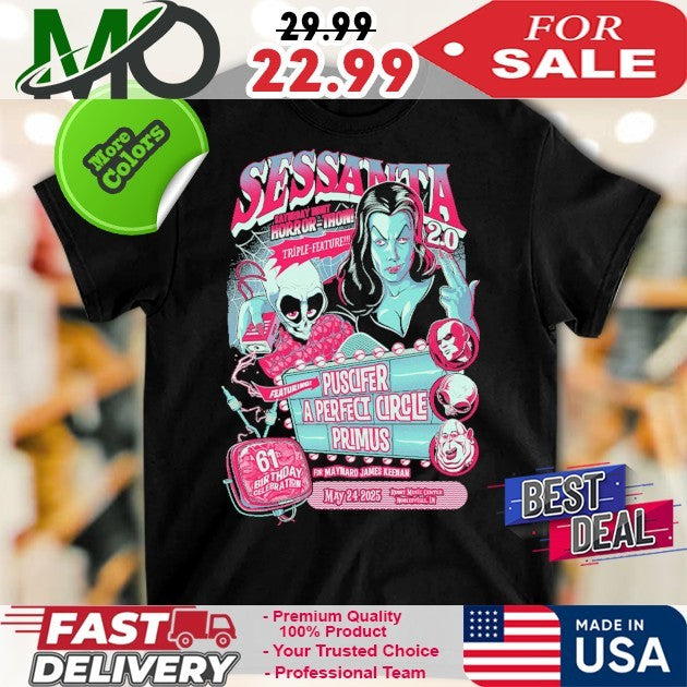 Sessanta V2.0 Horror-thon Maynard James Keenan 61st - Adult & Kids T-Shirts, Sweatshirts & Hoodies apparel design preview 1