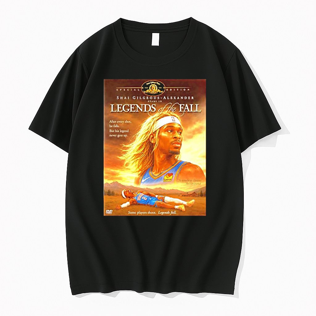 Official Shai Gilgeous Alexander Legends Of The Fall - Adult & Kids T-Shirts, Sweatshirts & Hoodies apparel design preview 1