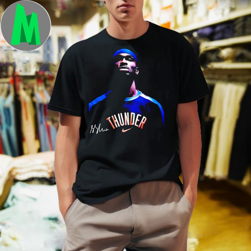 Shai Gilgeous Alexander Okc Thunder Vintage - Adult & Kids T-Shirts, Sweatshirts & Hoodies apparel design preview 1