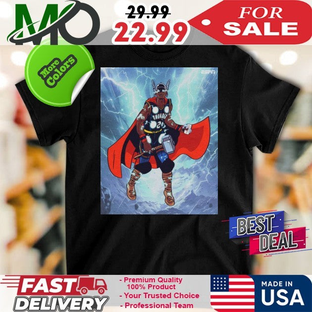 Shai Gilgeous-Alexander Thor Lightning - Adult & Kids T-Shirts, Sweatshirts & Hoodies apparel design preview 1