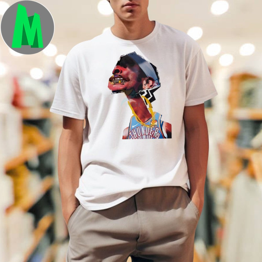 Shai Gilgeous Alexander Thunder Experimental Mixed - Adult & Kids T-Shirts, Sweatshirts & Hoodies apparel design preview 1