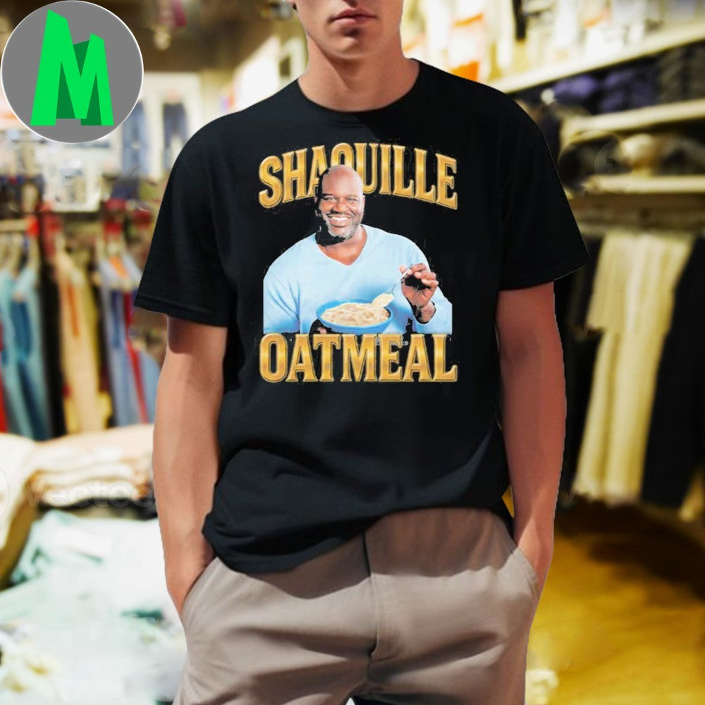Shaquille Oatmeal Funny Basketball Legend Parody - Adult & Kids T-Shirts, Sweatshirts & Hoodies apparel design preview 1