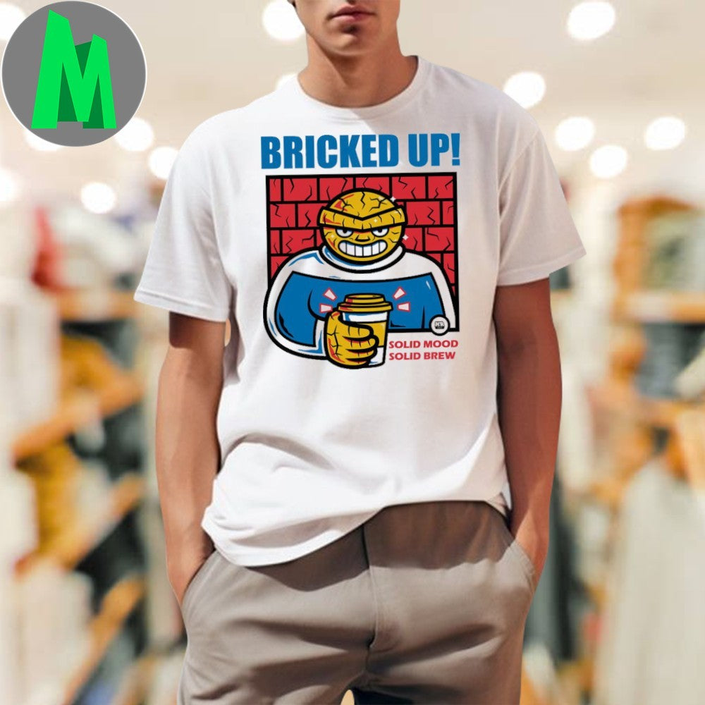 Solid Mood Brew Bricked Up Superhero Coffee - Adult & Kids T-Shirts, Sweatshirts & Hoodies apparel design preview 1
