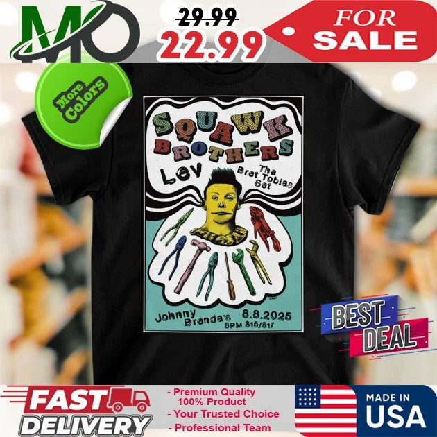 Squawk Brothers Lev Bret Tobias Johnny Brenda's - Adult & Kids T-Shirts, Sweatshirts & Hoodies apparel design preview 1