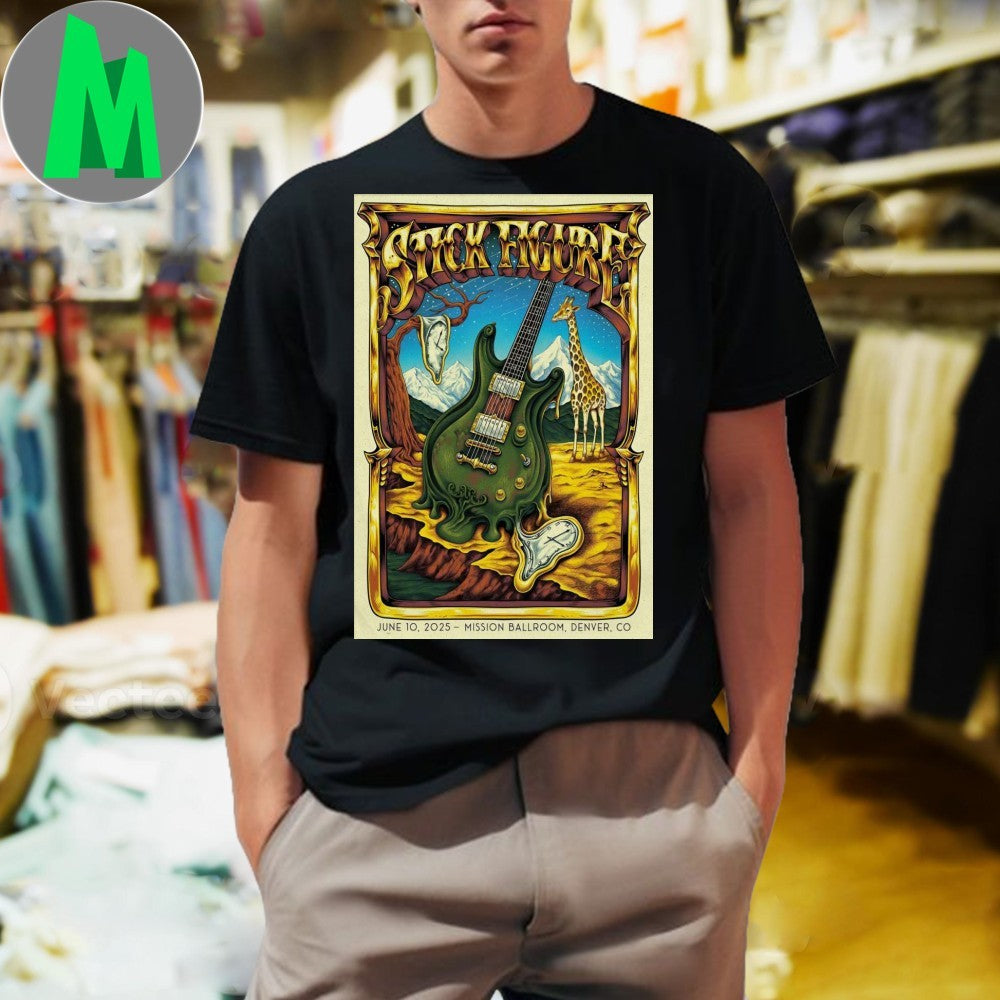 Stick Figure June 10 2025 Mission Ballroom Denver CO - Adult & Kids T-Shirts, Sweatshirts & Hoodies apparel design preview 1