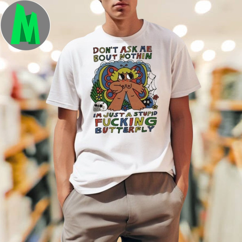 Stupid Fucking Butterfly Humorous Graphic - Adult & Kids T-Shirts, Sweatshirts & Hoodies apparel design preview 1