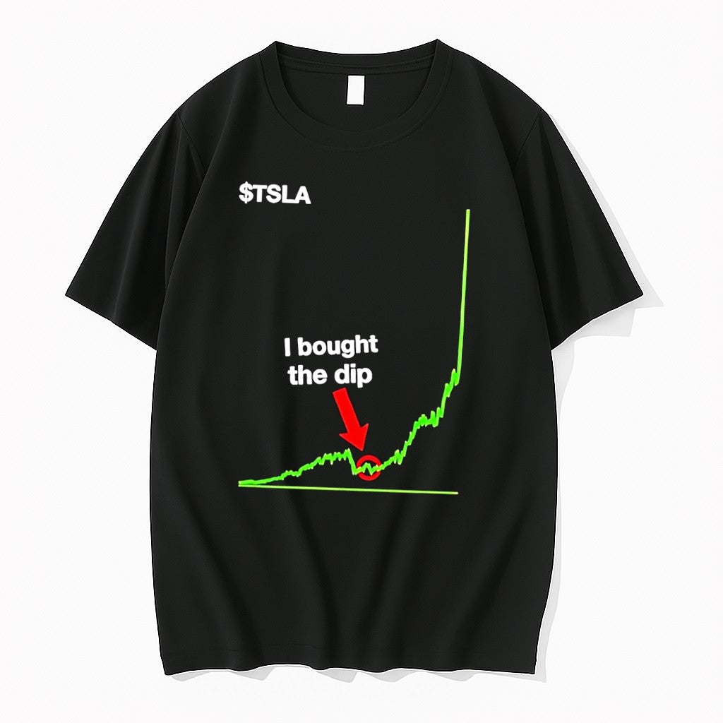 Official Tsla I Bought The Dip Black Jpg - Adult & Kids T-Shirts, Sweatshirts & Hoodies apparel design preview 1