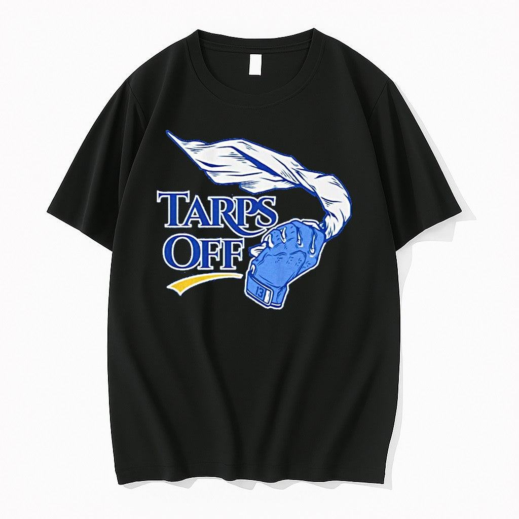 Official Tampa Bay Rays Baseball Tarps Off Jpg - Adult & Kids T-Shirts, Sweatshirts & Hoodies apparel design preview 1