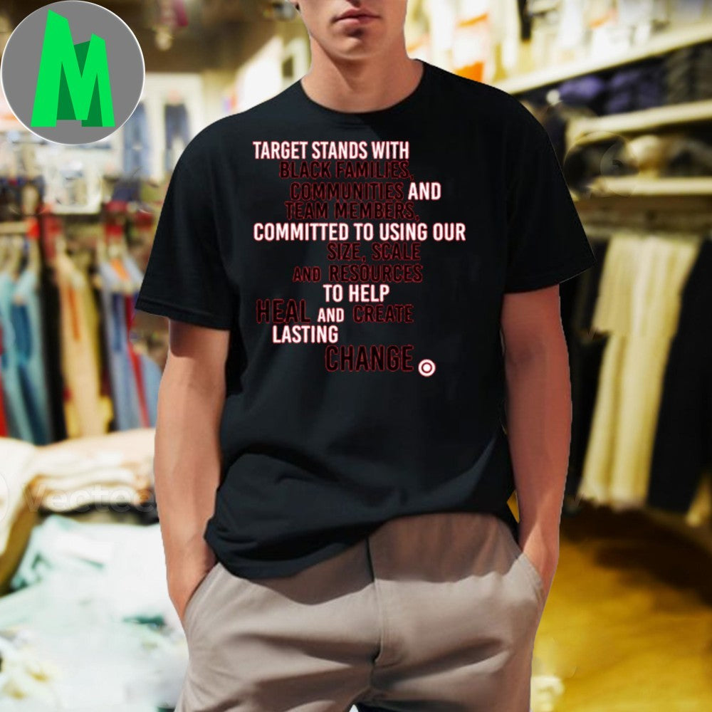 Target Stands With Black Families Communities And - Adult & Kids T-Shirts, Sweatshirts & Hoodies apparel design preview 1
