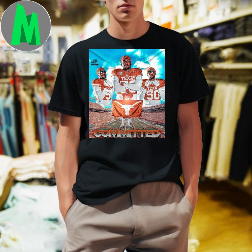 Texas Longhorns Committed Hayes Fawcett 3 Football - Adult & Kids T-Shirts, Sweatshirts & Hoodies apparel design preview 1