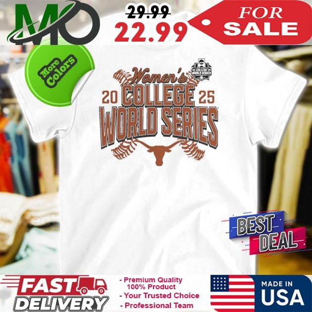 Texas Longhorns Women's College World Series 2025 - Adult & Kids T-Shirts, Sweatshirts & Hoodies apparel design preview 1