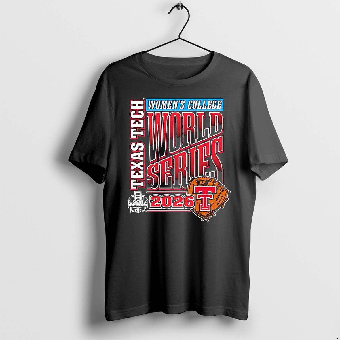 Official Texas Tech Womens College World Series 2026 - Adult & Kids T-Shirts, Sweatshirts & Hoodies apparel design preview 1
