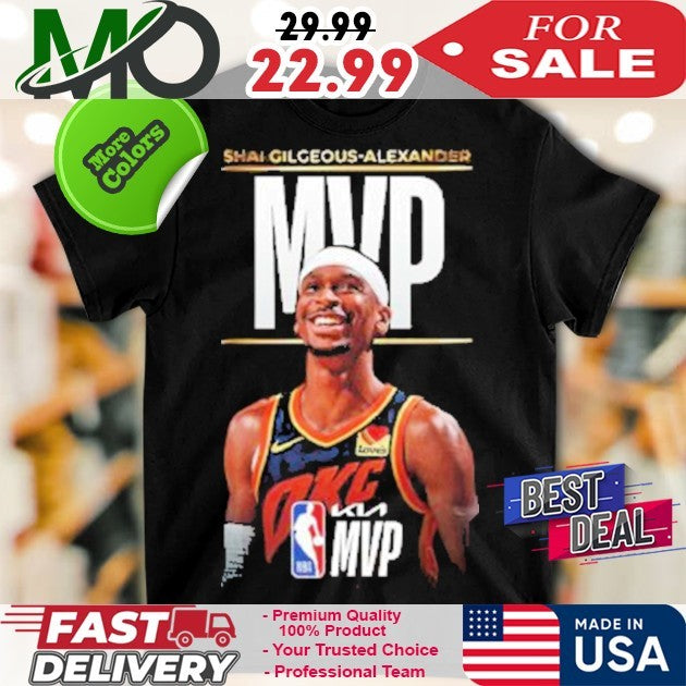 The 2024-25 Kia NBA Most Valuable Player Is Shai - Adult & Kids T-Shirts, Sweatshirts & Hoodies apparel design preview 1