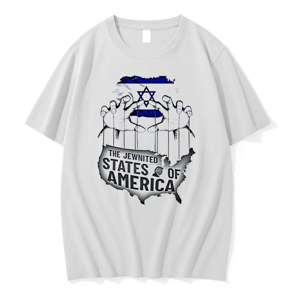 Official The Jewnited States Of America White Jpg - Adult & Kids T-Shirts, Sweatshirts & Hoodies apparel design preview 1