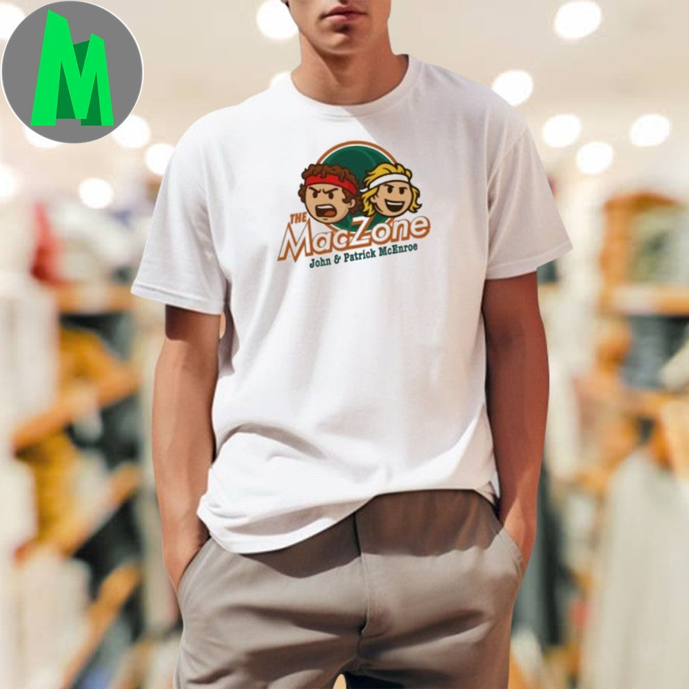 The MacZone John Patrick McEnroe Tennis Legends - Adult & Kids T-Shirts, Sweatshirts & Hoodies apparel design preview 1