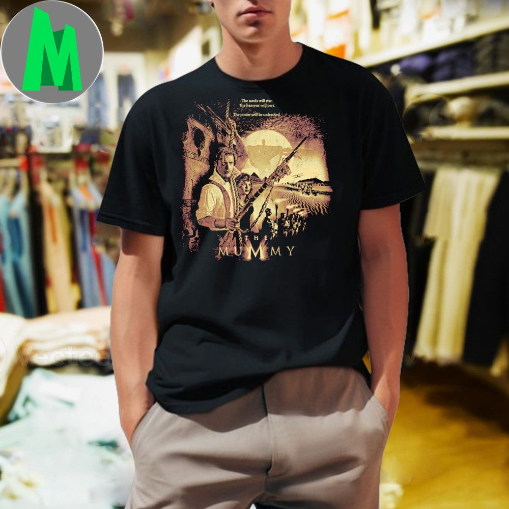The Mummy (1999) Retro Movie Poster Graphic - Adult & Kids T-Shirts, Sweatshirts & Hoodies apparel design preview 1
