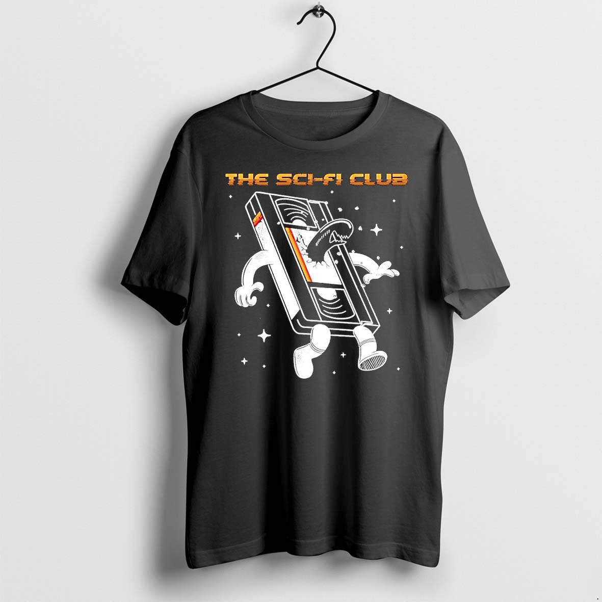 Official The Sci Fi Club Retro Vhs Tape Alien Monster - Adult & Kids T-Shirts, Sweatshirts & Hoodies apparel design preview 1