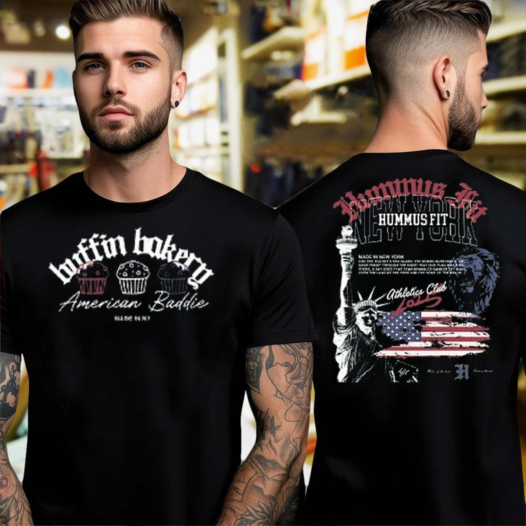 Tiffin Bakery American Baddie Cupcake Two Sides - Adult & Kids T-Shirts, Sweatshirts & Hoodies apparel design preview 1