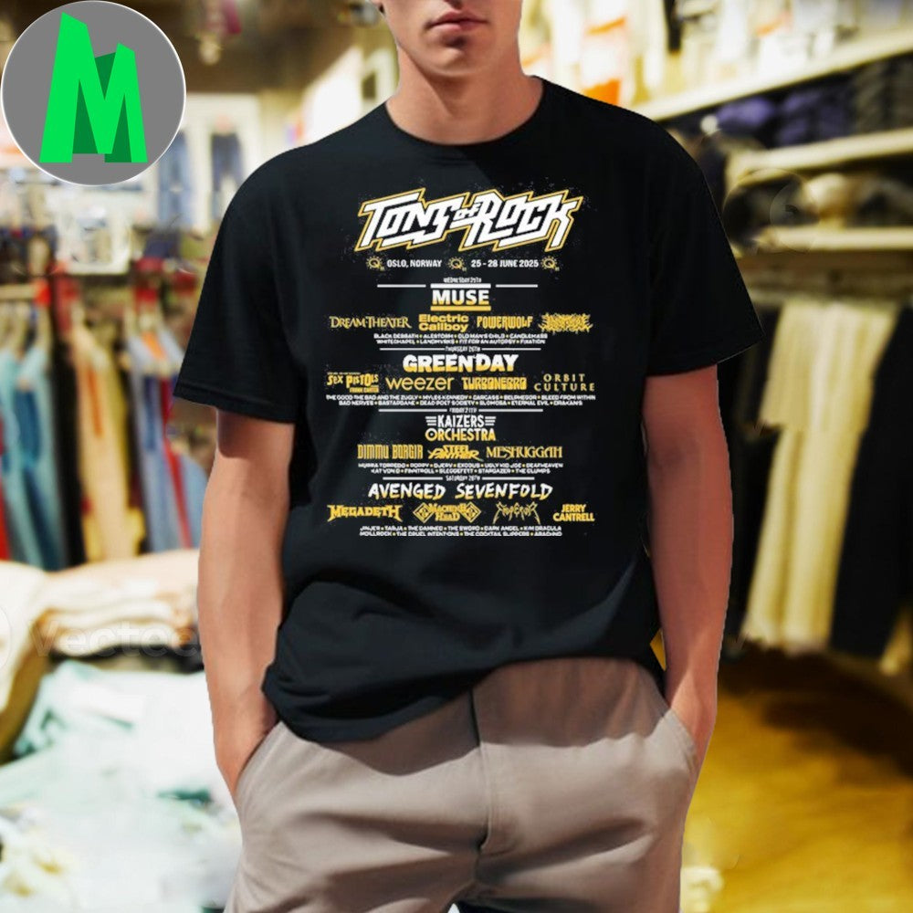 Tons Of Rock Festival OSLO NORWAY 25TH 28TH JUNE 2025 - Adult & Kids T-Shirts, Sweatshirts & Hoodies apparel design preview 1