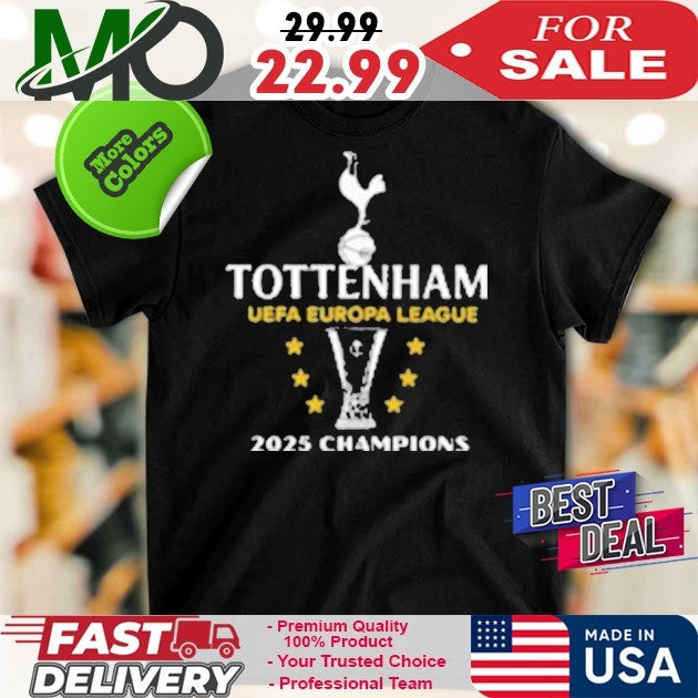 Tottenham Hotspur UEFA Europa League Champions 2025 - Adult & Kids T-Shirts, Sweatshirts & Hoodies apparel design preview 1