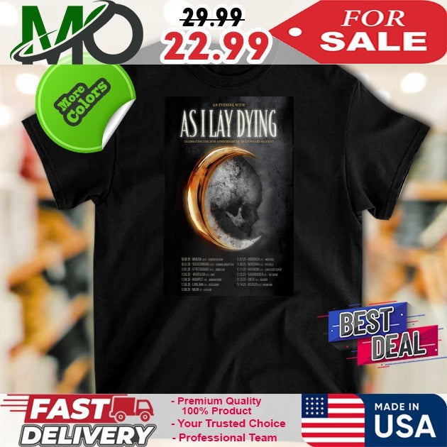 Tour 2025 As I Lay Dying Poster - Adult & Kids T-Shirts, Sweatshirts & Hoodies apparel design preview 1