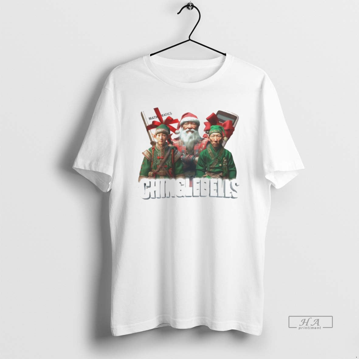 Official Trendy Chinglebells Jingle Bells Christmas - Adult & Kids T-Shirts, Sweatshirts & Hoodies apparel design preview 1