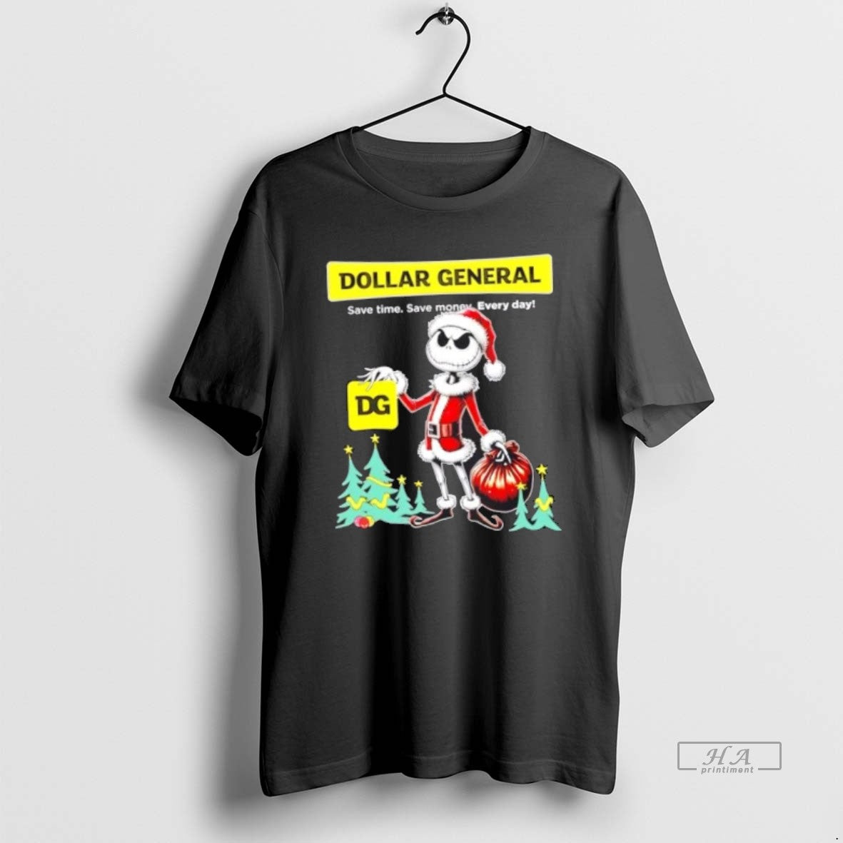 Official Trendy Dollar General X Jack Skellington - Adult & Kids T-Shirts, Sweatshirts & Hoodies apparel design preview 1