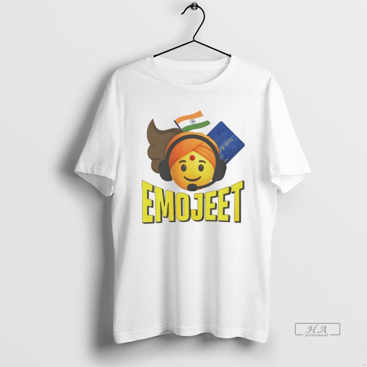 Official Trendy Emojeet Emoji Jeet India Flag - Adult & Kids T-Shirts, Sweatshirts & Hoodies apparel design preview 1
