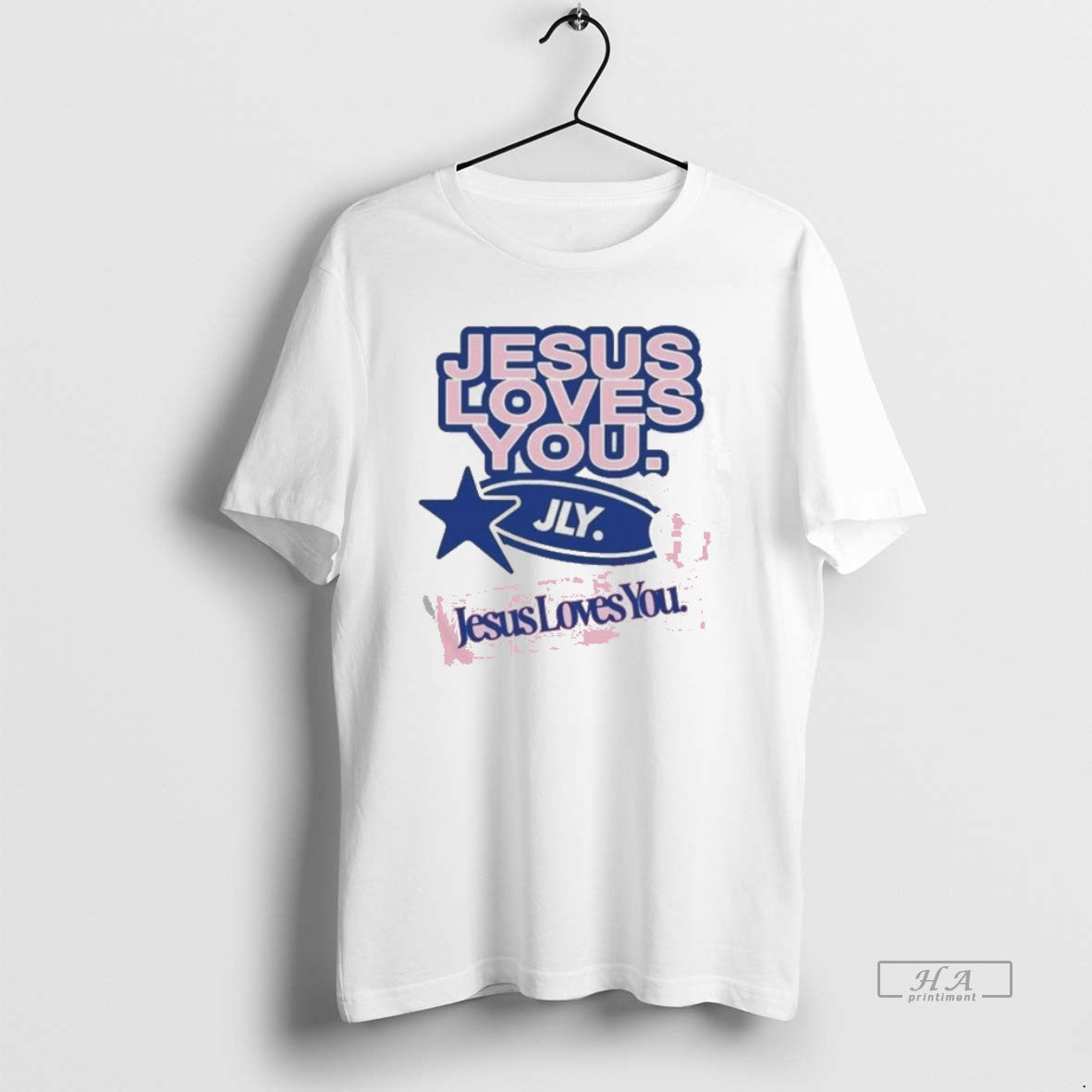 Official Trendy Jesus Loves You Overbranded 2025 - Adult & Kids T-Shirts, Sweatshirts & Hoodies apparel design preview 1