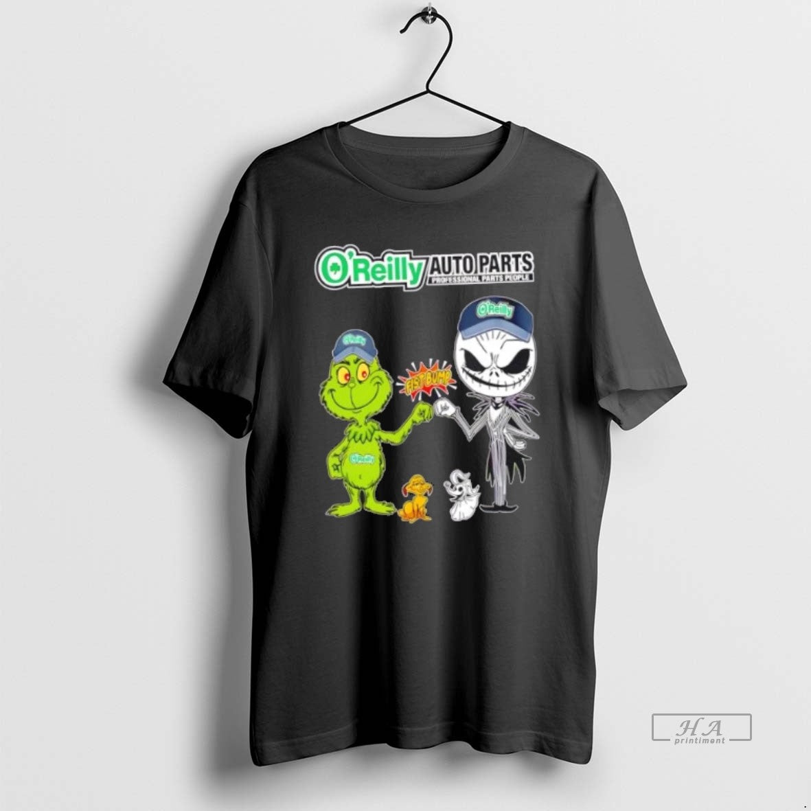 Official Trendy Oreilly Auto Parts X Grinch And Jack - Adult & Kids T-Shirts, Sweatshirts & Hoodies apparel design preview 1