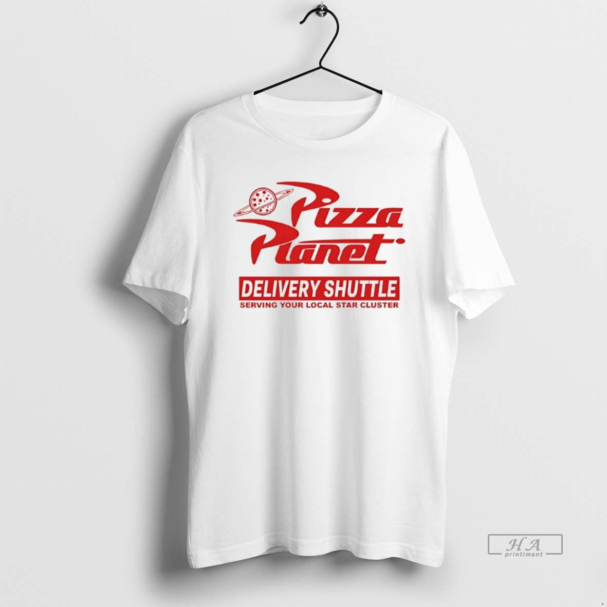 Official Trendy Pizza Planet Delivery Shuttle Serving - Adult & Kids T-Shirts, Sweatshirts & Hoodies apparel design preview 1