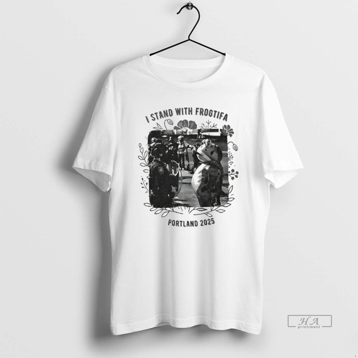 Official Trendy Portland Frog I Stand With Frogtifa - Adult & Kids T-Shirts, Sweatshirts & Hoodies apparel design preview 1