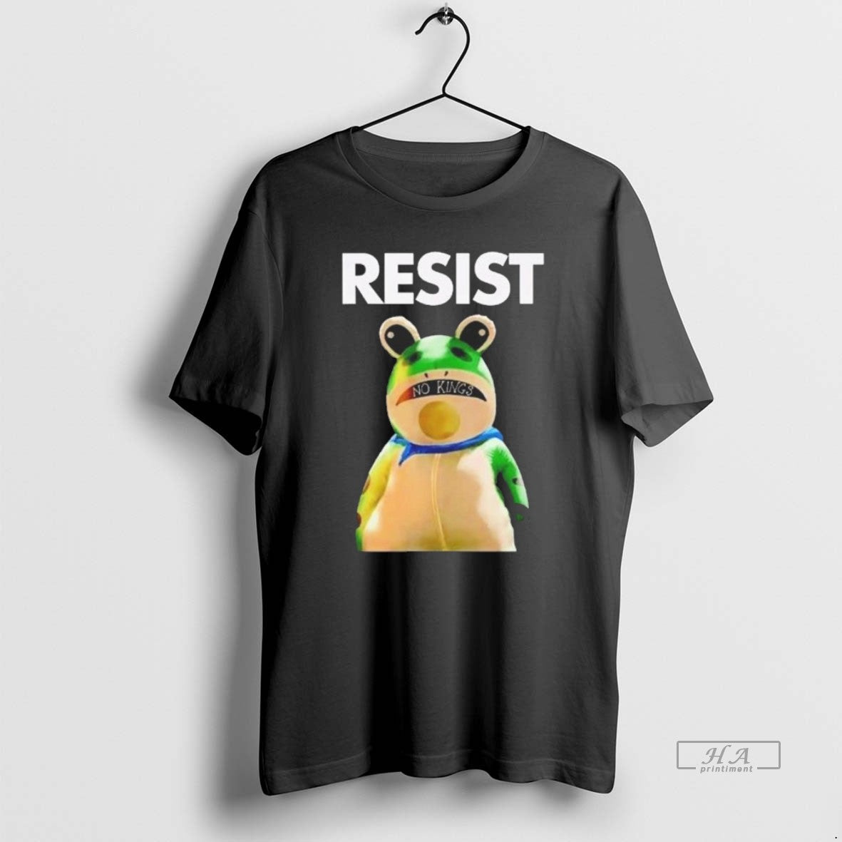 Official Trendy Portland Frog Resist No Kings - Adult & Kids T-Shirts, Sweatshirts & Hoodies apparel design preview 1
