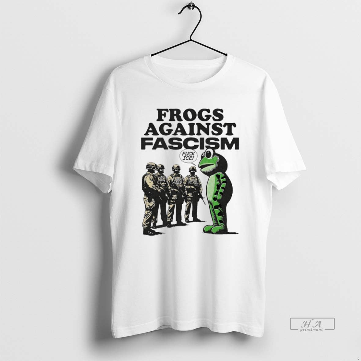 Official Trendy Portland Frog Against Fascism Fuck - Adult & Kids T-Shirts, Sweatshirts & Hoodies apparel design preview 1
