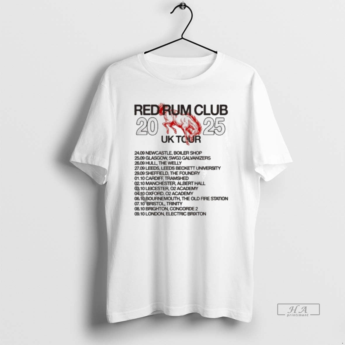 Official Trendy Red Rum Club 2025 Tour Uk Buck - Adult & Kids T-Shirts, Sweatshirts & Hoodies apparel design preview 1