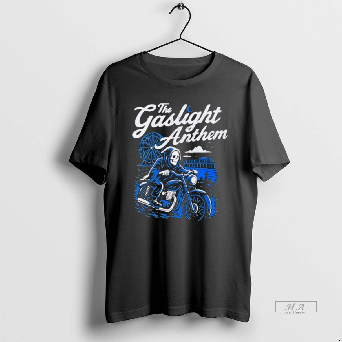 Official Trendy The Gaslight Anthem Grim Reaper - Adult & Kids T-Shirts, Sweatshirts & Hoodies apparel design preview 1