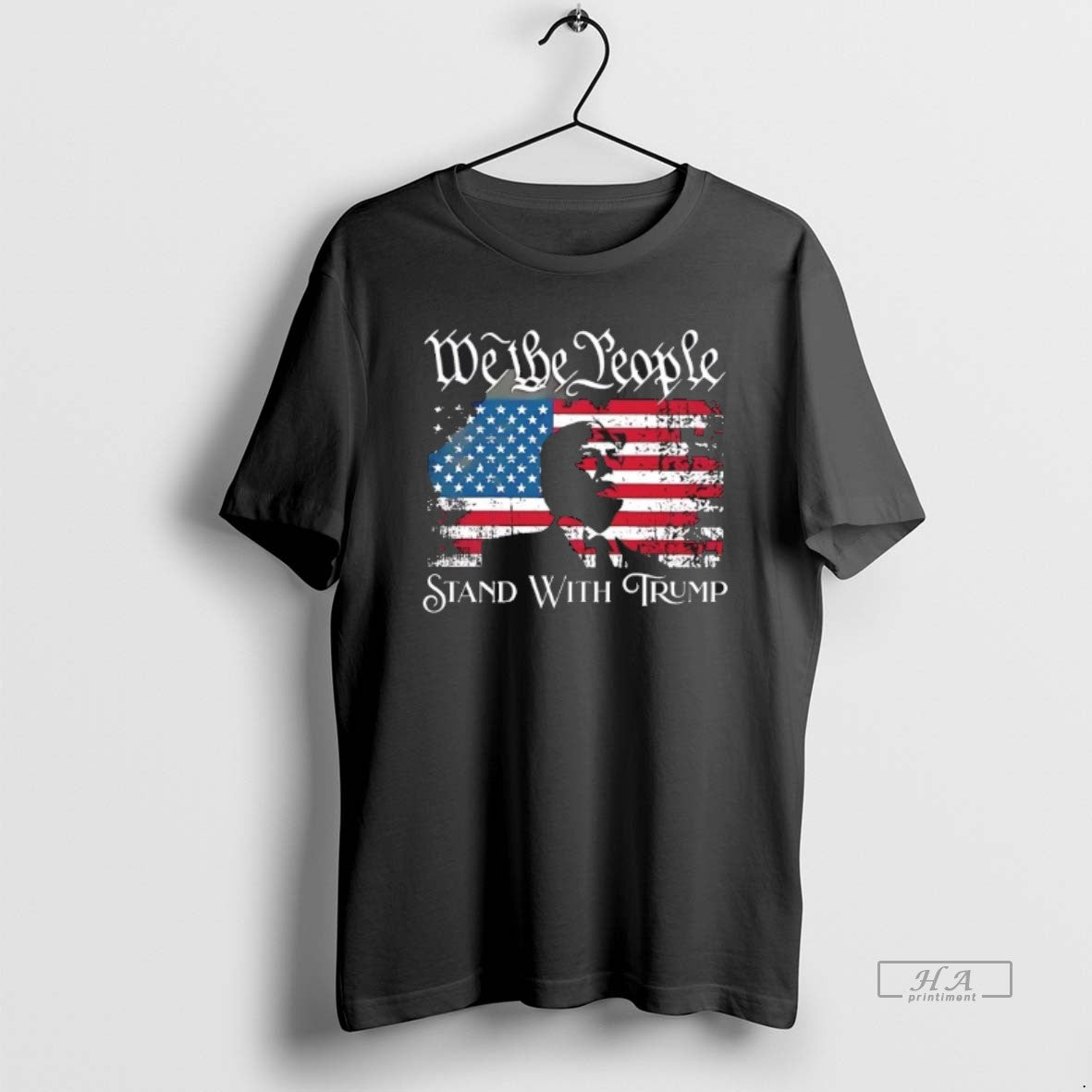 Official Trendy We The People Stand With Trump Us - Adult & Kids T-Shirts, Sweatshirts & Hoodies apparel design preview 1