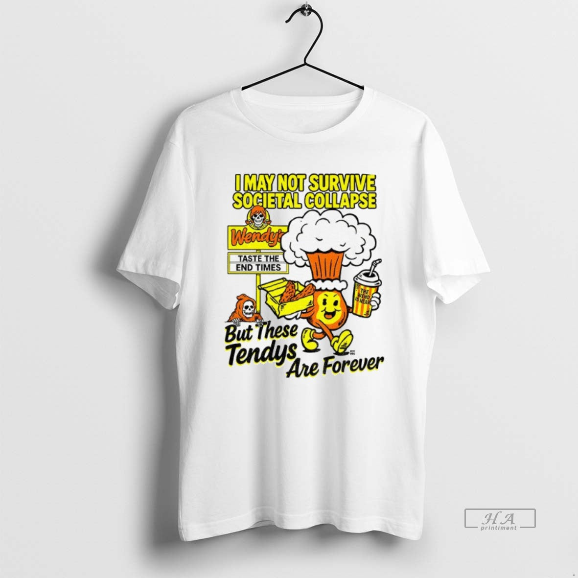 Official Trendy Wendys I May Not Survive Societal - Adult & Kids T-Shirts, Sweatshirts & Hoodies apparel design preview 1